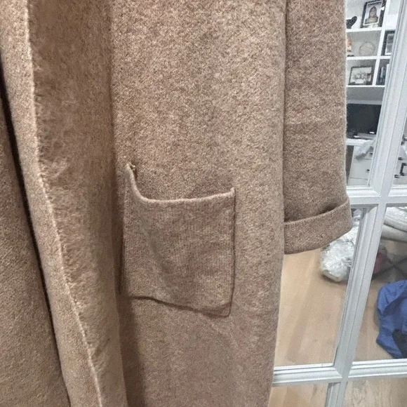 Tan Open Cardigan NWOT - Picture 3 of 5